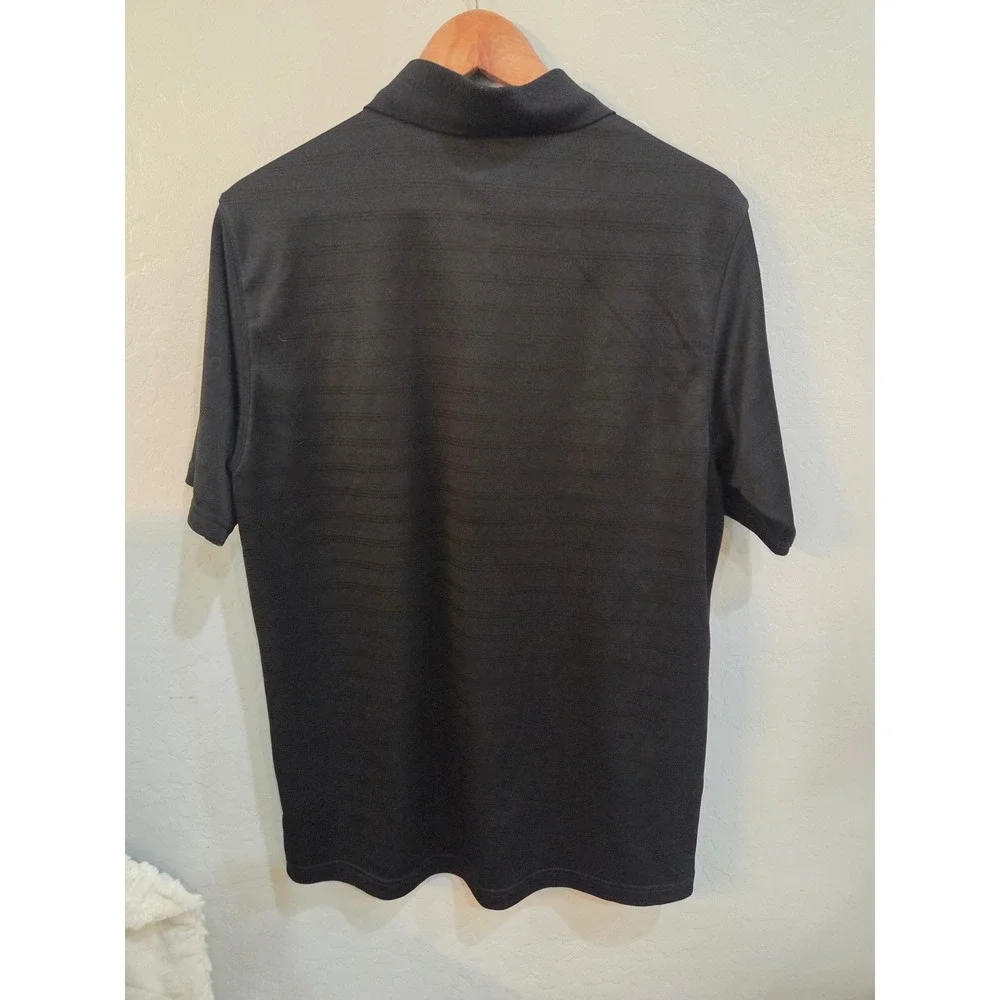 Adidas Phoenix Suns Polo Shirt Mens Medium Black Y2K PHX Logo Short Sleeve NBA